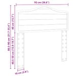 Casa si Gradina - Mobilier - Paturi si accesorii - Accesorii paturi - Tablie de pat cu aripioare, negru, 183x23x118/128 cm, catifea - Infinity.ro