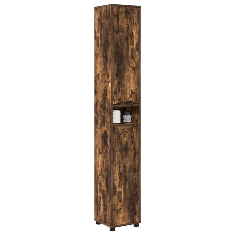 Casa si Gradina - Mobilier - Mobilier baie - Corpuri baie - Dulap de Baie Stejar fumuriu 30,5 x 30 x 195 cm Lemn compozit - Infinity.ro