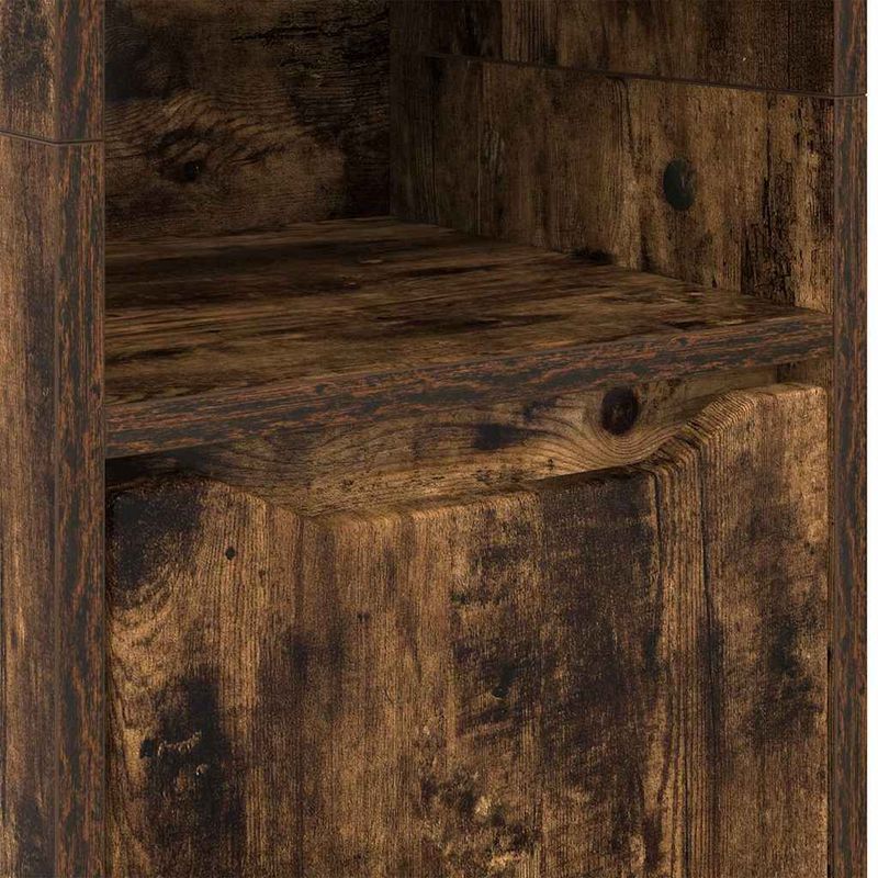 Casa si Gradina - Mobilier - Mobilier baie - Corpuri baie - Dulap de Baie Stejar fumuriu 30,5 x 30 x 195 cm Lemn compozit - Infinity.ro