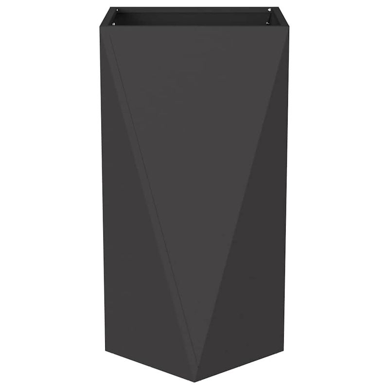 Casa si Gradina - Gradinarit si plante - Plante si ghivece - Ghivece si suporturi - Jardiniera 2 pcs Negru 40 x 40 x 75 cm Otel - Infinity.ro