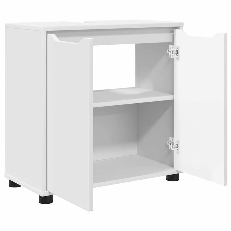 Casa si Gradina - Mobilier - Mobilier baie - Comode baie - Cabinet pentru chiuveta de baie cu raft Alb 60 x 30 x 60 cm - Infinity.ro