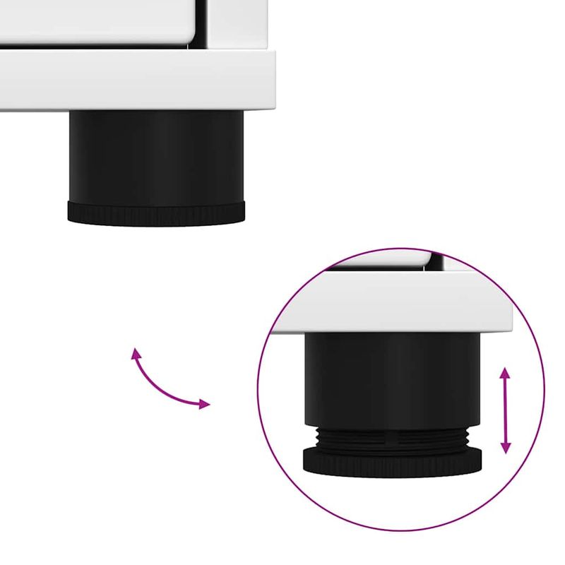 Casa si Gradina - Mobilier - Mobilier baie - Corpuri baie - Cabinet pentru chiuveta de baie cu raft Alb 60 x 30 x 60 cm - Infinity.ro