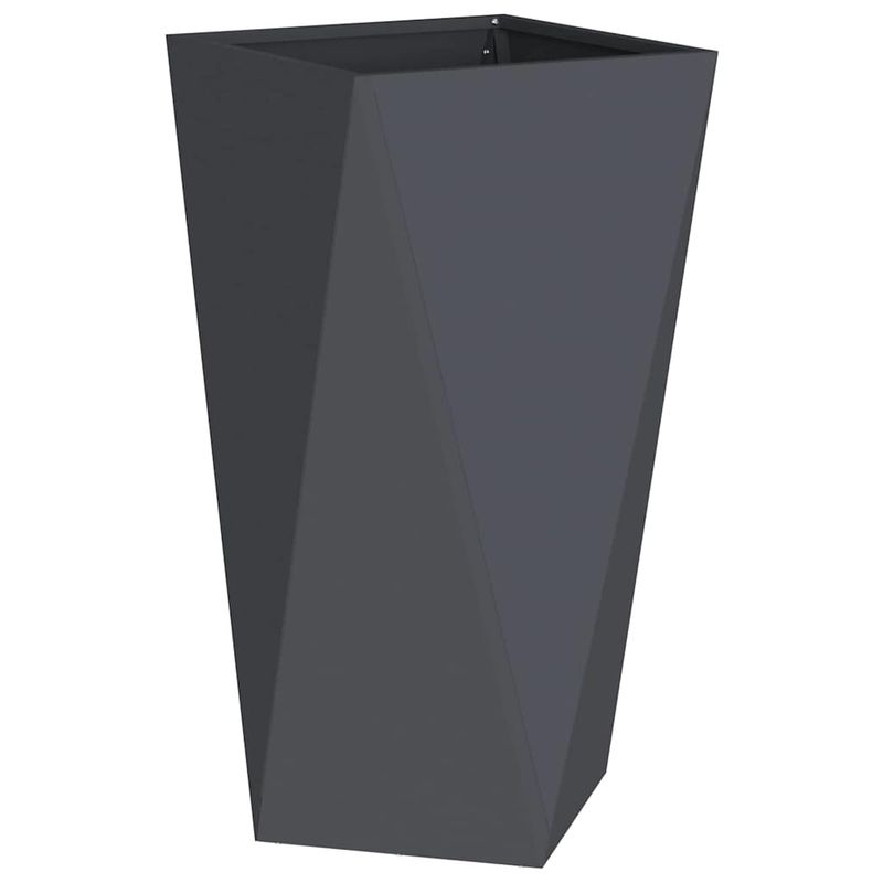 Casa si Gradina - Gradinarit si plante - Plante si ghivece - Ghivece si suporturi - Jardiniera 2 pcs Antracit 40 x 40 x 75 cm Otel - Infinity.ro