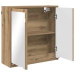 Casa si Gradina - Mobilier - Mobilier baie - Corpuri baie - Dulap cu oglinda pentru baie Stejar Artizanal 60 x 20 x 60 cm - Infinity.ro