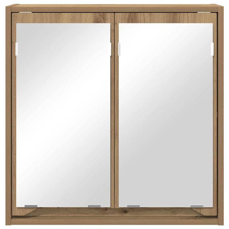 Casa si Gradina - Mobilier - Mobilier baie - Corpuri baie - Dulap cu oglinda pentru baie Stejar Artizanal 60 x 20 x 60 cm - Infinity.ro