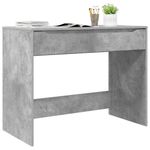 Casa si Gradina - Mobilier - Mese si birouri - Birouri - Birou cu sertar Gri din beton 100 x 50 x 78 cm Lemn compozit - Infinity.ro