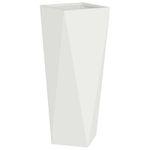 Casa si Gradina - Gradinarit si plante - Plante si ghivece - Ghivece si suporturi - Jardiniera 2 pcs Alb 30 x 30 x 75 cm Otel - Infinity.ro
