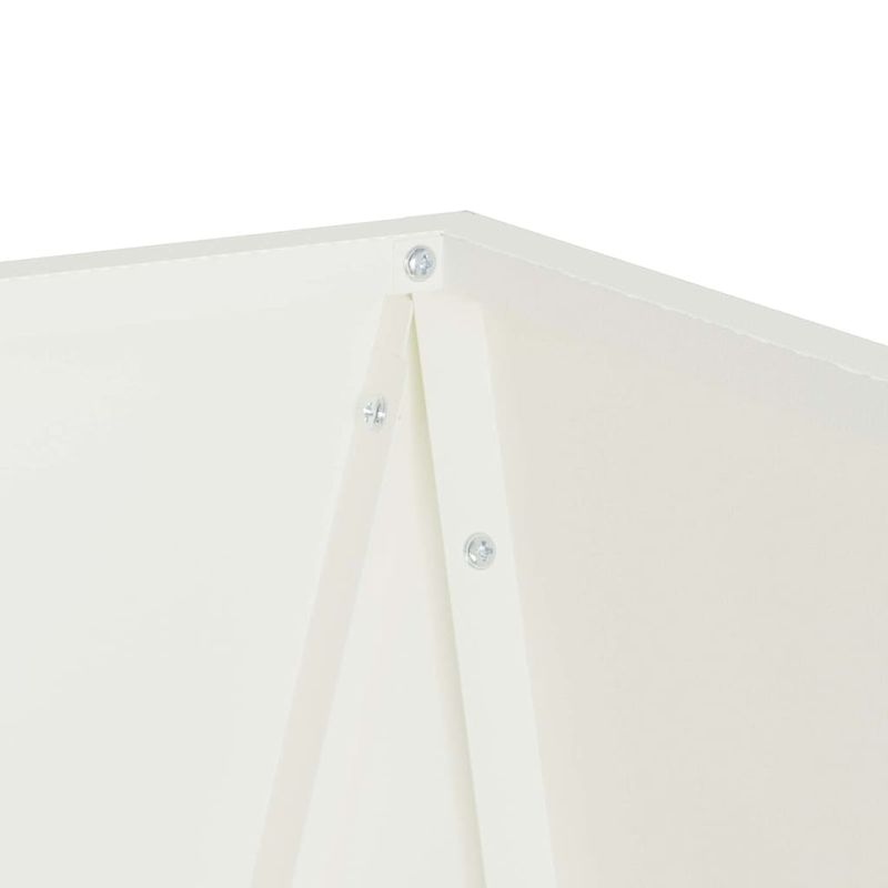 Casa si Gradina - Gradinarit si plante - Plante si ghivece - Ghivece si suporturi - Jardiniera 2 pcs Alb 30 x 30 x 75 cm Otel - Infinity.ro