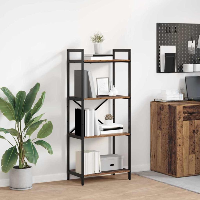 Casa si Gradina - Mobilier - Biblioteci si rafturi - Biblioteci - Raft pentru carti Lemn Vechi 56 x 34 x 133,5 cm Lemn compozit - Infinity.ro