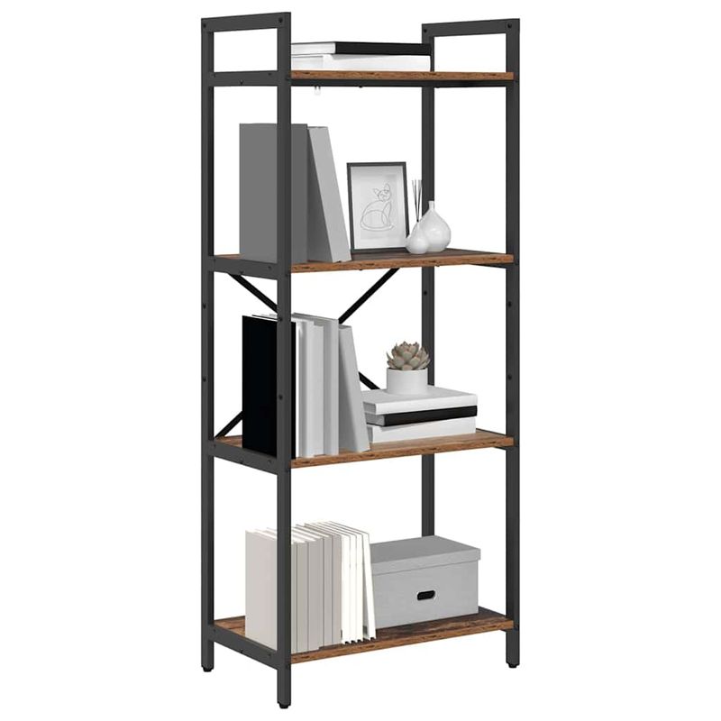 Casa si Gradina - Mobilier - Biblioteci si rafturi - Biblioteci - Raft pentru carti Lemn Vechi 56 x 34 x 133,5 cm Lemn compozit - Infinity.ro