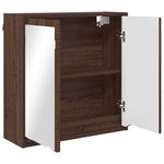 Casa si Gradina - Mobilier - Mobilier baie - Corpuri baie - Dulap cu oglinda pentru baie Stejar inchis 60 x 20 x 60 cm - Infinity.ro