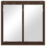 Casa si Gradina - Mobilier - Mobilier baie - Corpuri baie - Dulap cu oglinda pentru baie Stejar inchis 60 x 20 x 60 cm - Infinity.ro