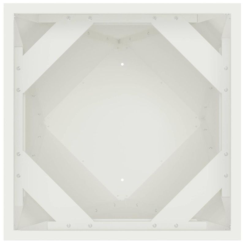 Casa si Gradina - Gradinarit si plante - Plante si ghivece - Ghivece si suporturi - Jardiniera Alb 40 x 40 x 75 cm Otel - Infinity.ro