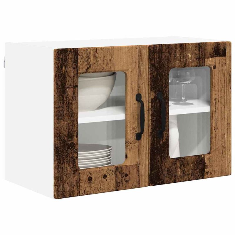 Casa si Gradina - Mobilier - Comode si corpuri - Corpuri bucatarie - Dulap suspendat de bucatarie 2 pcs Lemn Vechi 60 x 31 x 40 cm - Infinity.ro
