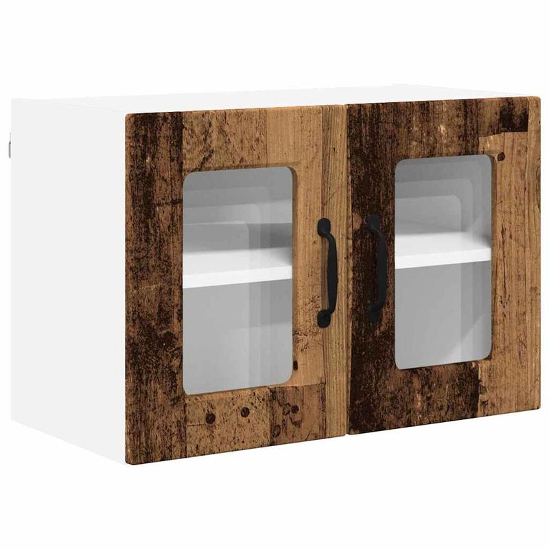 Casa si Gradina - Mobilier - Comode si corpuri - Corpuri bucatarie - Dulap suspendat de bucatarie 2 pcs Lemn Vechi 60 x 31 x 40 cm - Infinity.ro