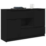 Casa si Gradina - Mobilier - Comode si corpuri - Comode - Bufet cu sertar Negru 100 x 30 x 65,6 Lemn compozit - Infinity.ro