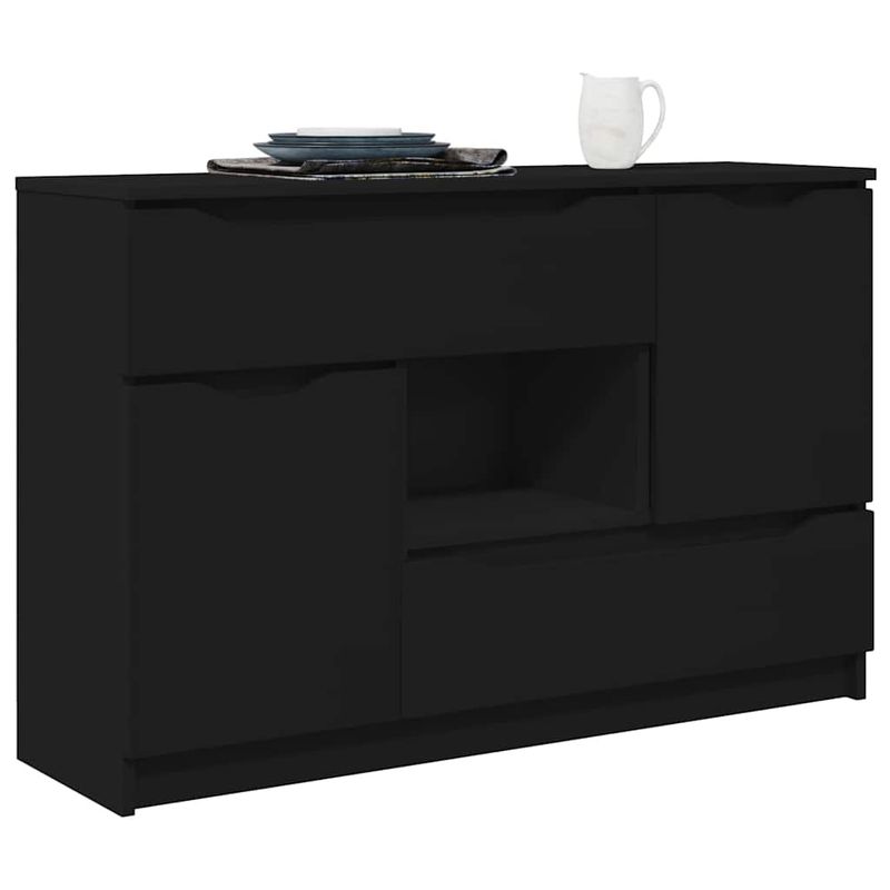 Casa si Gradina - Mobilier - Comode si corpuri - Comode - Bufet cu sertar Negru 100 x 30 x 65,6 Lemn compozit - Infinity.ro