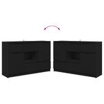 Casa si Gradina - Mobilier - Comode si corpuri - Comode - Bufet cu sertar Negru 100 x 30 x 65,6 Lemn compozit - Infinity.ro