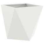 Casa si Gradina - Gradinarit si plante - Plante si ghivece - Ghivece si suporturi - Jardiniera 2 pcs Alb 50 x 50 x 50 cm Otel - Infinity.ro