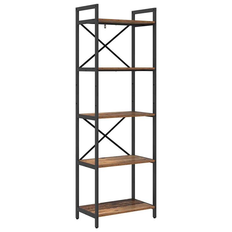 Casa si Gradina - Mobilier - Biblioteci si rafturi - Biblioteci - Raft pentru carti Lemn Vechi 56 x 34 x 171 cm Lemn compozit - Infinity.ro