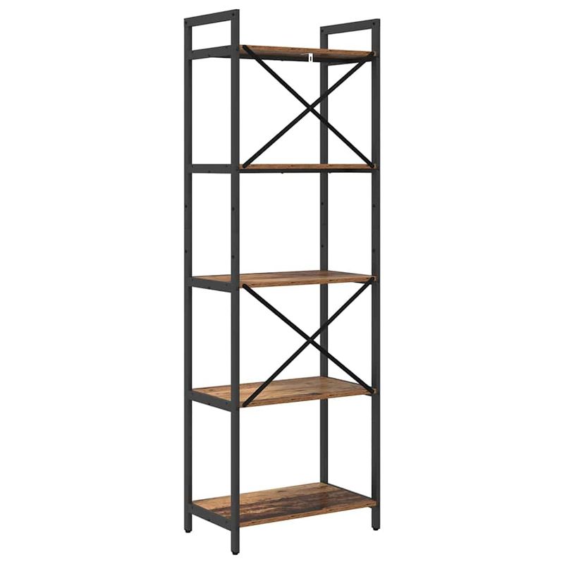 Casa si Gradina - Mobilier - Biblioteci si rafturi - Biblioteci - Raft pentru carti Lemn Vechi 56 x 34 x 171 cm Lemn compozit - Infinity.ro