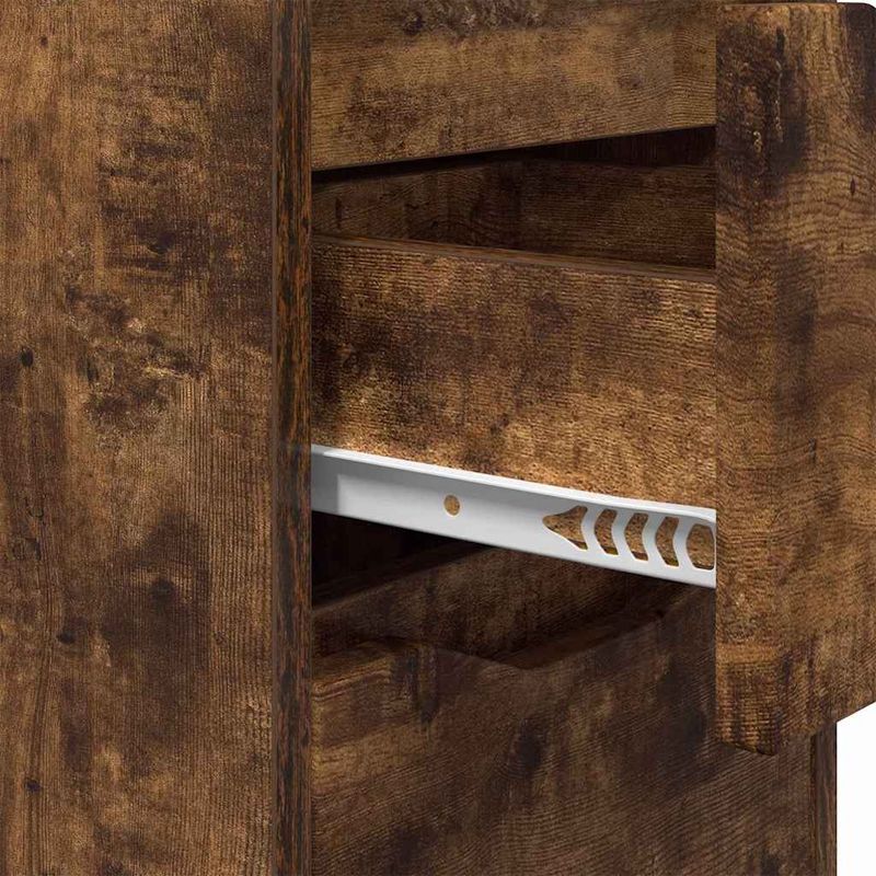 Casa si Gradina - Mobilier - Comode si corpuri - Noptiere - Noptiera Stejar fumuriu 30,5 x 30 x 43 cm Lemn compozit - Infinity.ro