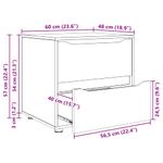 Casa si Gradina - Mobilier - Dulapuri si sifoniere - Dulapuri - Dulap de depozitare Stejar inchis 60 x 48 x 57 cm Lemn compozit - Infinity.ro