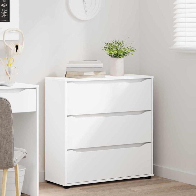 Casa si Gradina - Mobilier - Dulapuri si sifoniere - Dulapuri - Dulap de depozitare Alb 80 x 31 x 81 cm Lemn compozit - Infinity.ro