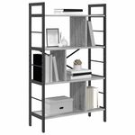 Casa si Gradina - Mobilier - Biblioteci si rafturi - Biblioteci - Raft pentru carti Gri Sonoma 75 x 30 x 123,5 cm Lemn compozit - Infinity.ro