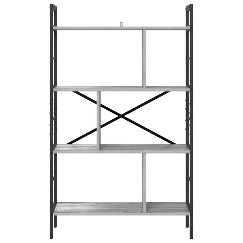 Casa si Gradina - Mobilier - Biblioteci si rafturi - Biblioteci - Raft pentru carti Gri Sonoma 75 x 30 x 123,5 cm Lemn compozit - Infinity.ro