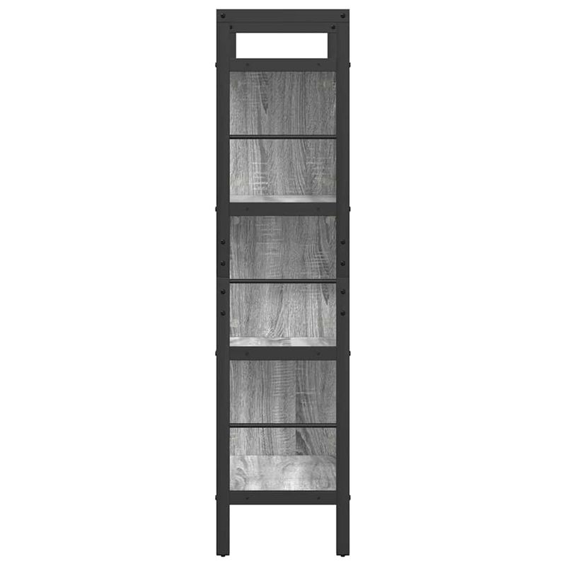 Casa si Gradina - Mobilier - Biblioteci si rafturi - Biblioteci - Raft pentru carti Gri Sonoma 75 x 30 x 123,5 cm Lemn compozit - Infinity.ro