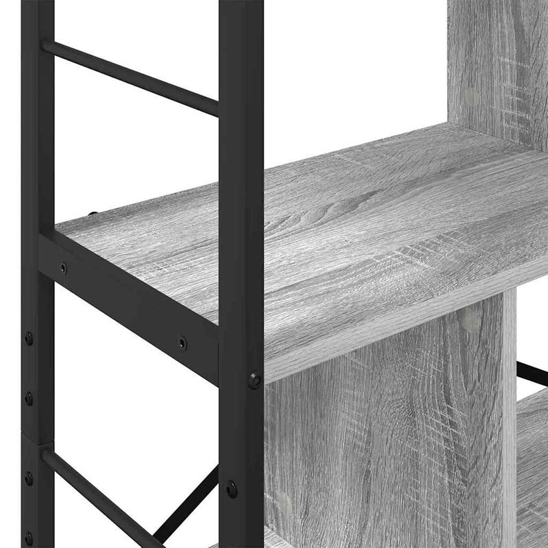 Casa si Gradina - Mobilier - Biblioteci si rafturi - Biblioteci - Raft pentru carti Gri Sonoma 75 x 30 x 123,5 cm Lemn compozit - Infinity.ro