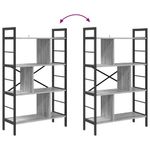 Casa si Gradina - Mobilier - Biblioteci si rafturi - Biblioteci - Raft pentru carti Gri Sonoma 75 x 30 x 123,5 cm Lemn compozit - Infinity.ro