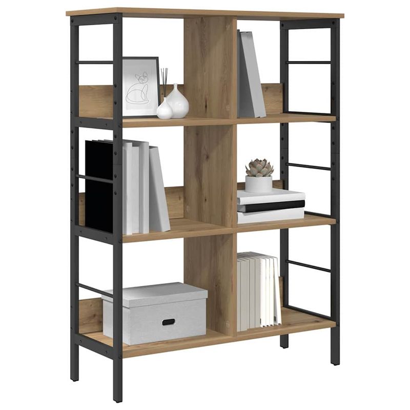 Casa si Gradina - Mobilier - Biblioteci si rafturi - Biblioteci - Raft pentru carti Stejar Artizanal 82 x 32 x 112 cm - Infinity.ro