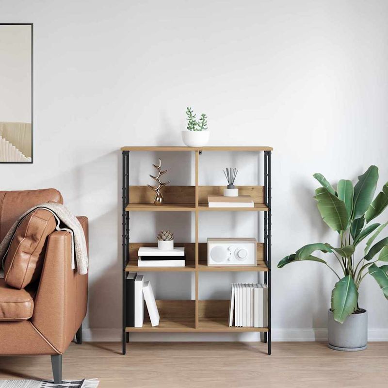 Casa si Gradina - Mobilier - Biblioteci si rafturi - Biblioteci - Raft pentru carti Stejar Artizanal 82 x 32 x 112 cm - Infinity.ro