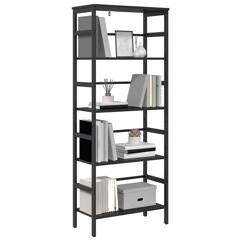 Casa si Gradina - Mobilier - Biblioteci si rafturi - Biblioteci - Raft pentru carti Stejar Negru 60 x 29,5 x 149 cm Lemn compozit - Infinity.ro