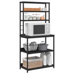 Casa si Gradina - Mobilier - Biblioteci si rafturi - Biblioteci - Raft de bucatarie Stejar Negru 80 x 40 x 168 cm Lemn compozit - Infinity.ro