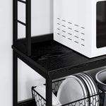 Casa si Gradina - Mobilier - Biblioteci si rafturi - Biblioteci - Raft de bucatarie Stejar Negru 80 x 40 x 168 cm Lemn compozit - Infinity.ro