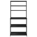 Casa si Gradina - Mobilier - Biblioteci si rafturi - Biblioteci - Raft de bucatarie Stejar Negru 80 x 40 x 168 cm Lemn compozit - Infinity.ro