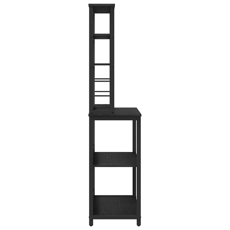 Casa si Gradina - Mobilier - Biblioteci si rafturi - Biblioteci - Raft de bucatarie Stejar Negru 80 x 40 x 168 cm Lemn compozit - Infinity.ro