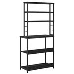 Casa si Gradina - Mobilier - Biblioteci si rafturi - Biblioteci - Raft de bucatarie Stejar Negru 80 x 40 x 168 cm Lemn compozit - Infinity.ro