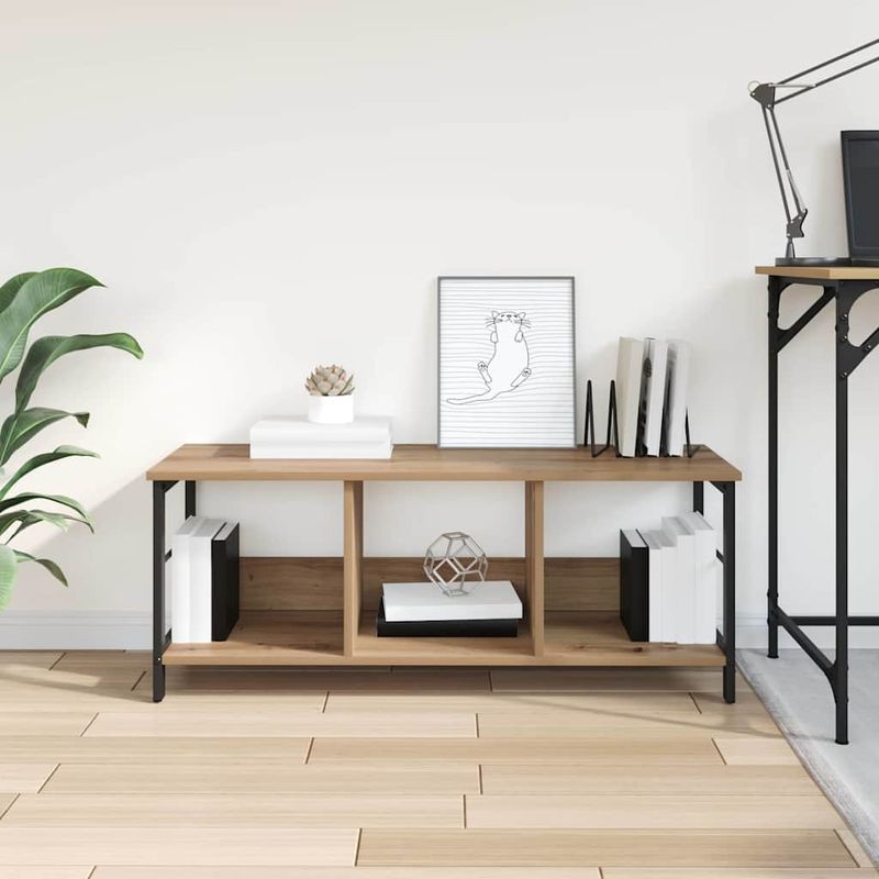 Casa si Gradina - Mobilier - Biblioteci si rafturi - Biblioteci - Raft pentru carti Stejar Artizanal 102 x 32 x 40,5 cm - Infinity.ro