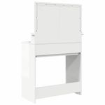 Casa si Gradina - Mobilier - Comode si corpuri - Masute de toaleta - Mese de toaleta pentru dormitor Alb lucios 80 x 39,6 x 135 cm - Infinity.ro