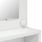 Casa si Gradina - Mobilier - Comode si corpuri - Masute de toaleta - Mese de toaleta pentru dormitor Alb lucios 80 x 39,6 x 135 cm - Infinity.ro