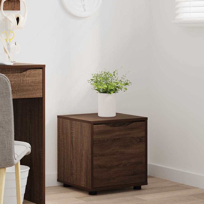 Casa si Gradina - Mobilier - Dulapuri si sifoniere - Dulapuri - Dulap de Baie Stejar inchis 40,5 x 40 x 44 cm Lemn compozit - Infinity.ro