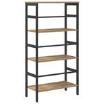 Casa si Gradina - Mobilier - Biblioteci si rafturi - Biblioteci - Raft pentru carti Stejar Artizanal 60 x 29,5 x 115 cm - Infinity.ro