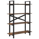 Casa si Gradina - Mobilier - Biblioteci si rafturi - Biblioteci - Raft pentru carti Stejar fumuriu 100 x 33,5 x 140 cm - Infinity.ro