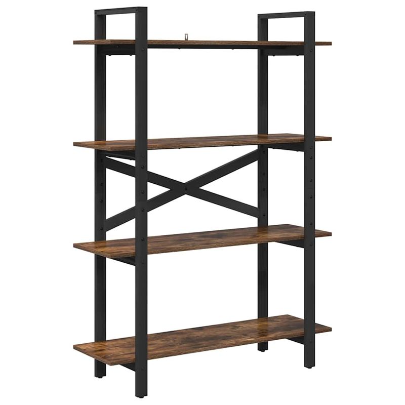 Casa si Gradina - Mobilier - Biblioteci si rafturi - Biblioteci - Raft pentru carti Stejar fumuriu 100 x 33,5 x 140 cm - Infinity.ro