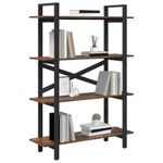Casa si Gradina - Mobilier - Biblioteci si rafturi - Biblioteci - Raft pentru carti Stejar fumuriu 100 x 33,5 x 140 cm - Infinity.ro