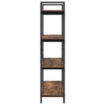 Casa si Gradina - Mobilier - Biblioteci si rafturi - Biblioteci - Raft pentru carti Stejar fumuriu 100 x 33,5 x 140 cm - Infinity.ro